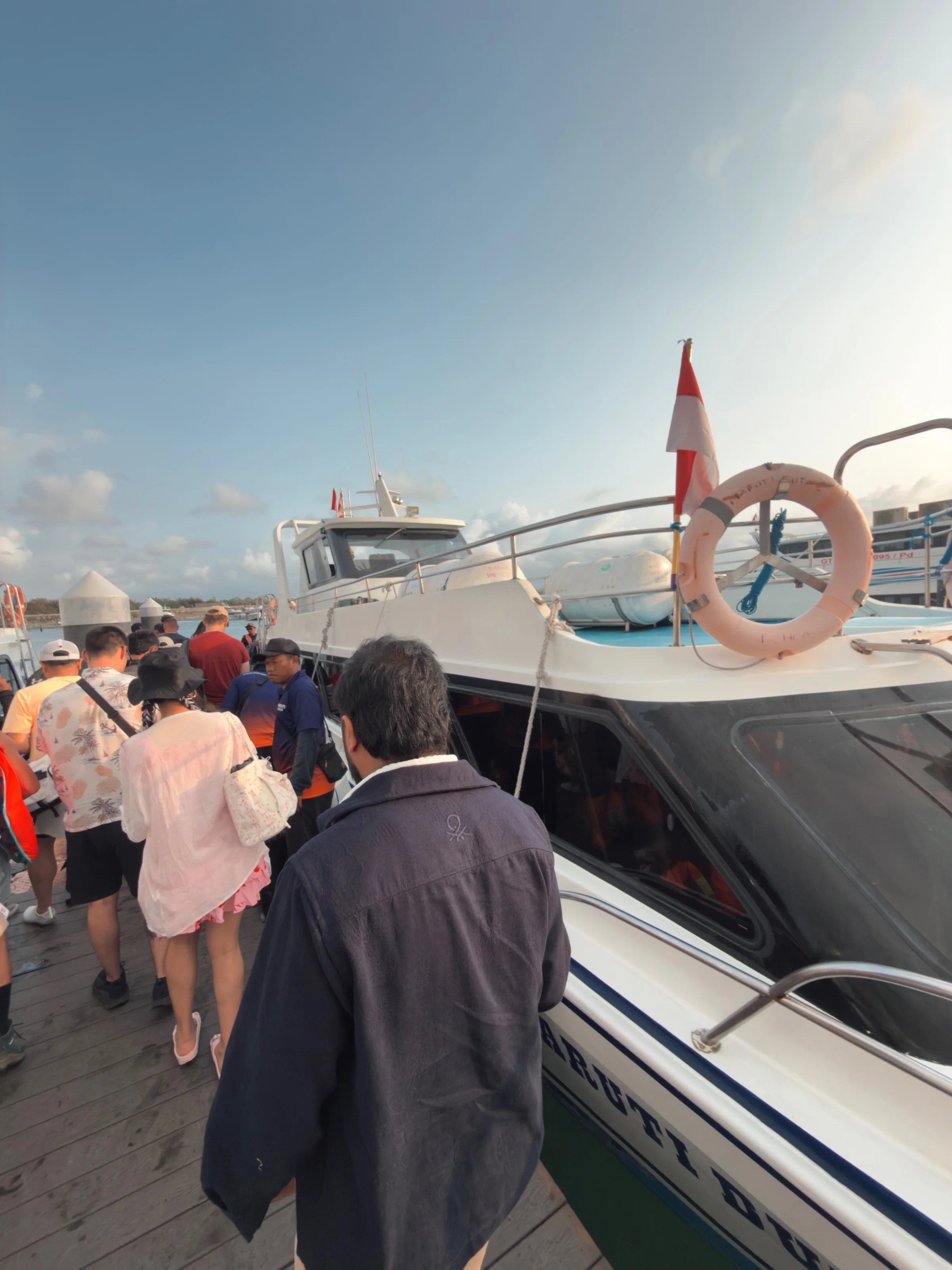 Onze boot naar Nusa Penida