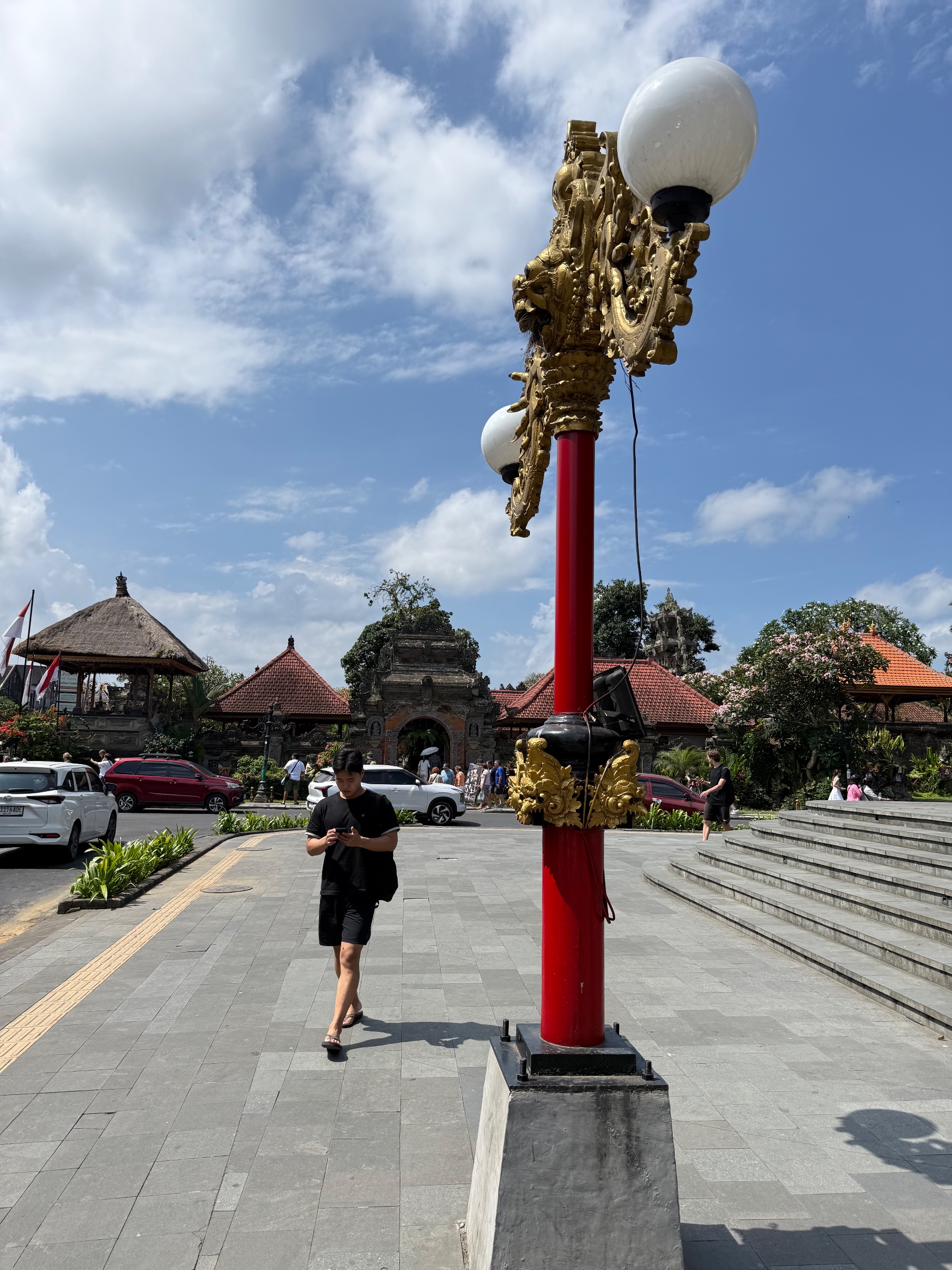 Straat beeld in Ubud center
