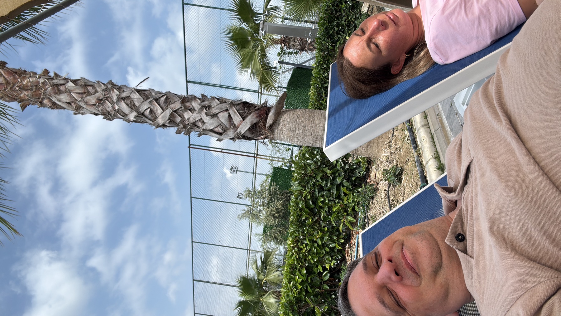Lindsey en Pascal onder de Spaanse zon